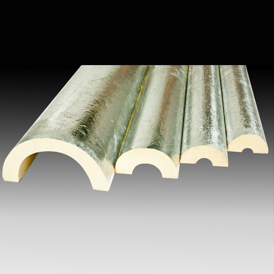 Puf Pipe Section With Aluminum Foil Paper